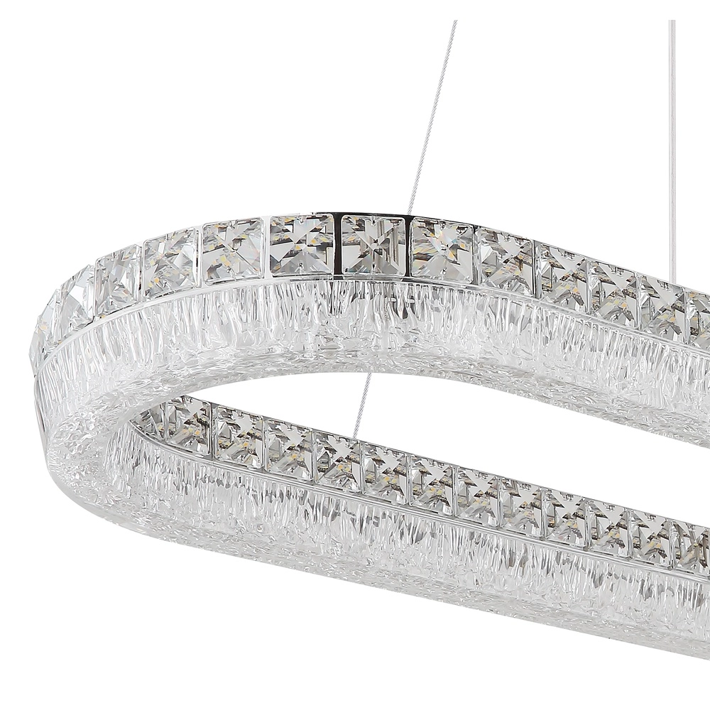 Pendant lamp Laurel Oval chrome Globo 9007371572779