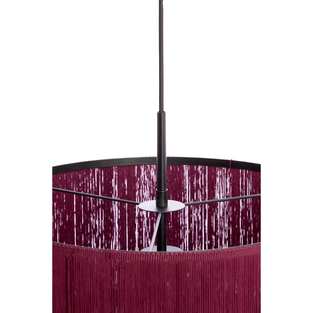 String pendant lamp Malaika Ø 45cm - dark purple Light & Living 8717807834036