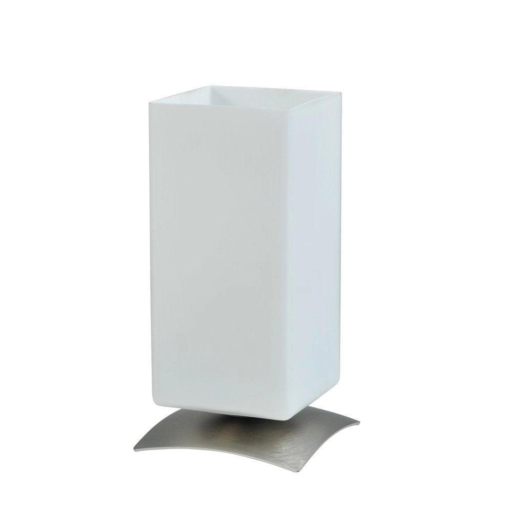 Table lamp Oblica Square 23cm metallic gray