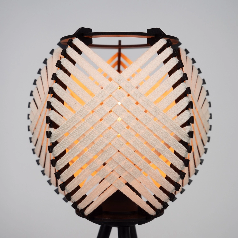 Table lamp Waverton black with cream textile Eglo 9002759440084