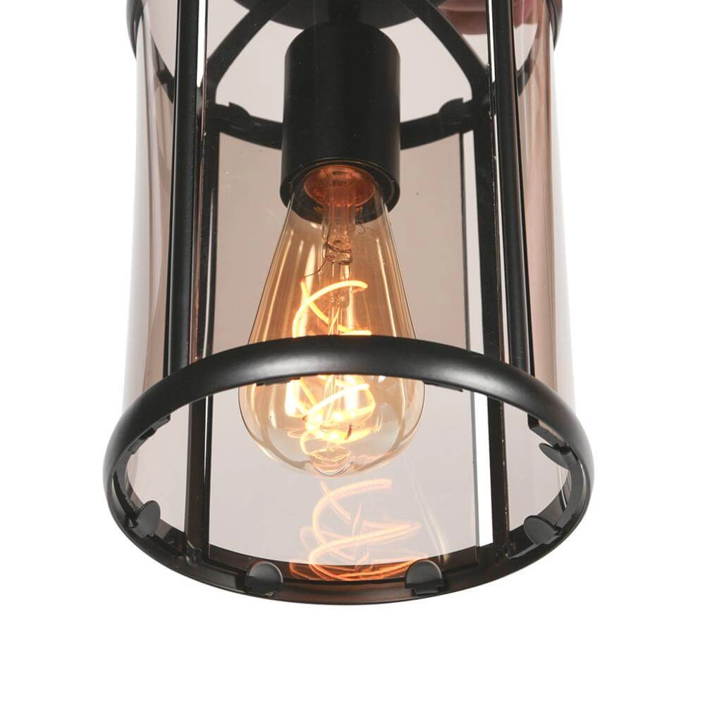 Classic ceiling lamp Pimpernel black Steinhauer 8712746174212