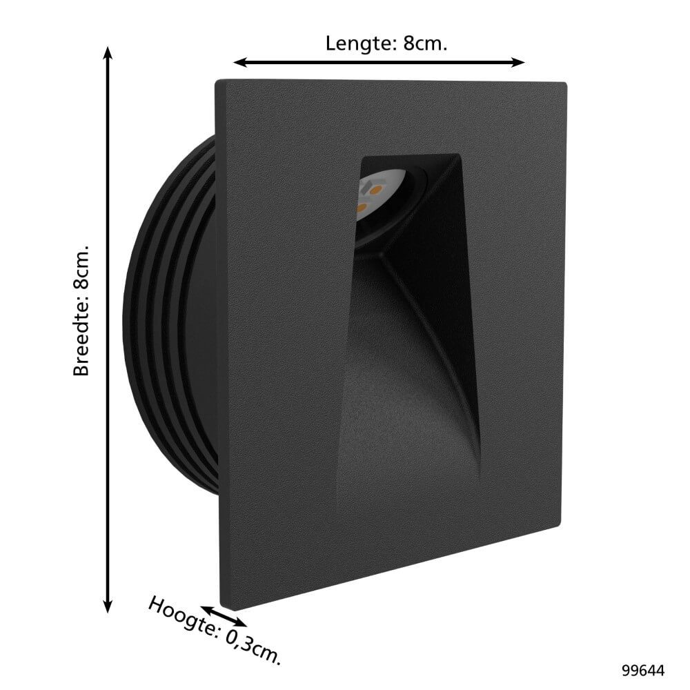 Black stair lighting Mecinos Eglo 9002759996444