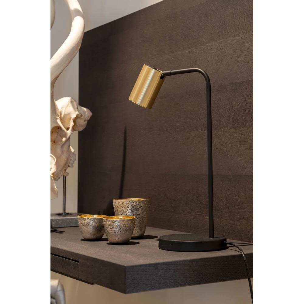 Design table lamp Megano black with gold Artdelight 8720701100640