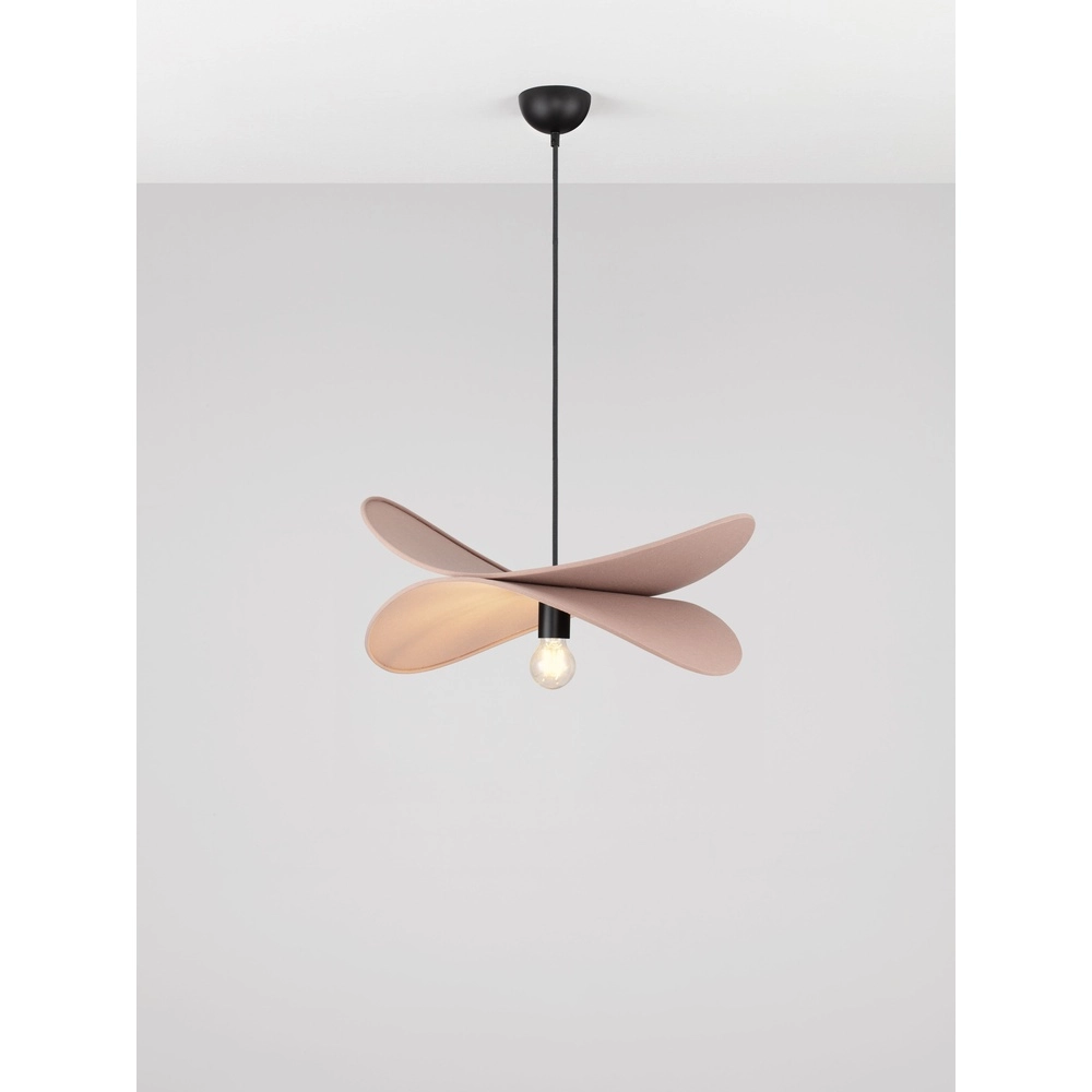 Modern pendant lamp Luve black with mocha brown Lyora 5212017493712