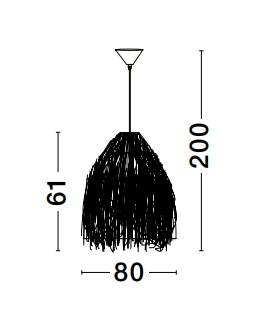 Natural pendant lamp Hay Ø 80cm Lyora 5212017452863