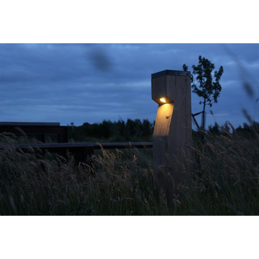 Wooden solar path lighting Eye Solar Accoya - 17.5x17.5x90 -2700K Timberlab 8716803513860