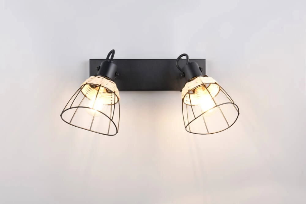 Black ceiling lamp Jerome Design 2-light Trio 4017807637700