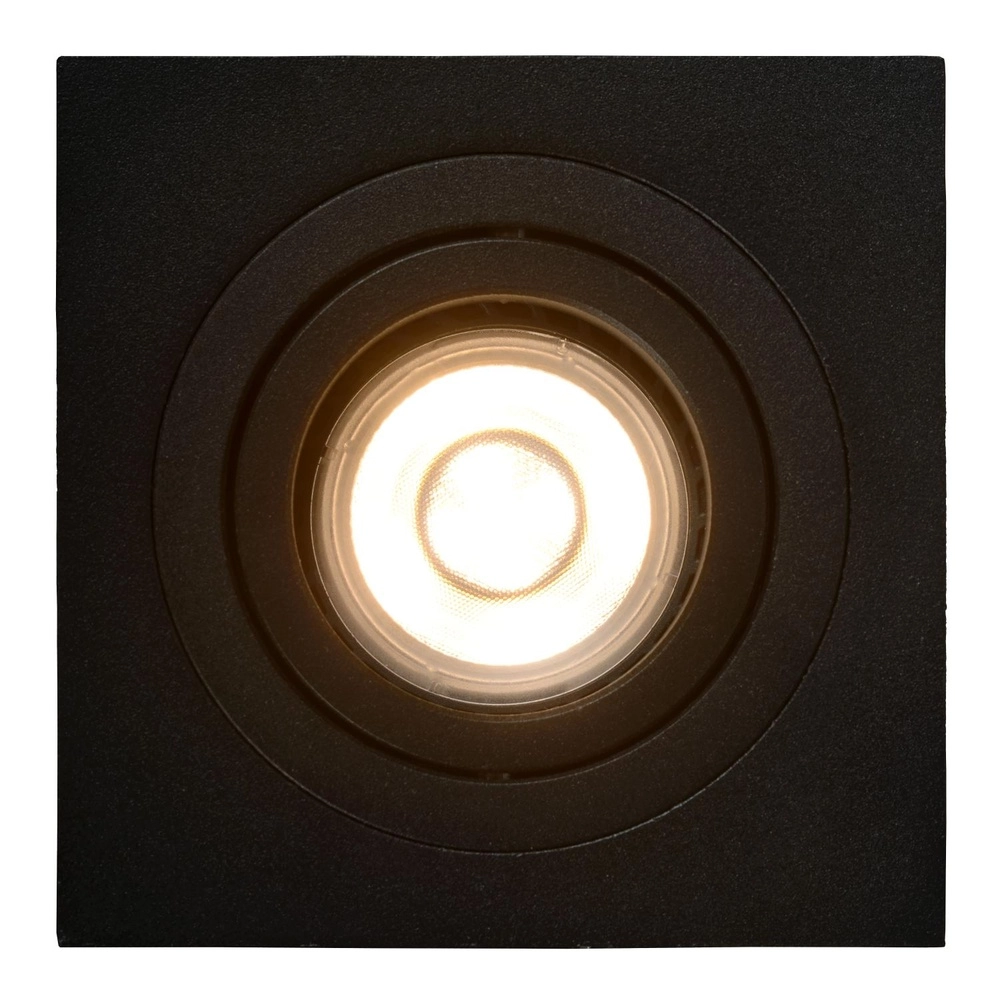 Recessed spotlight Tube Square Black Lucide 5411212221179