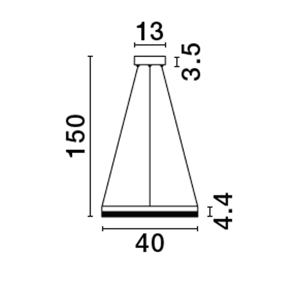 Pendant lamp Adria gold Ø 40cm Lyora 5212017443779