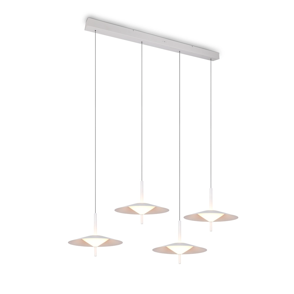 Design pendant lamp Amalo 4-light white