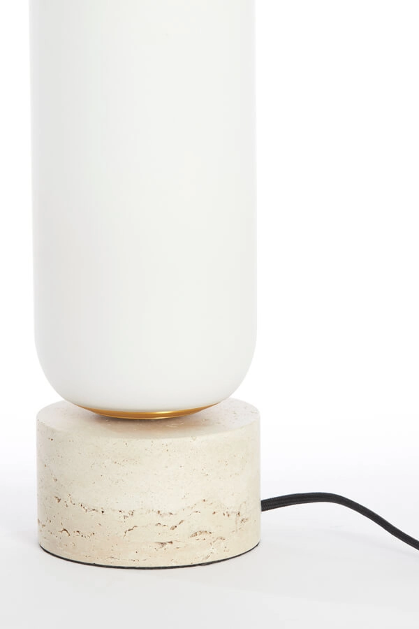 White table lamp Rylano 47cm Light & Living 8717807744915
