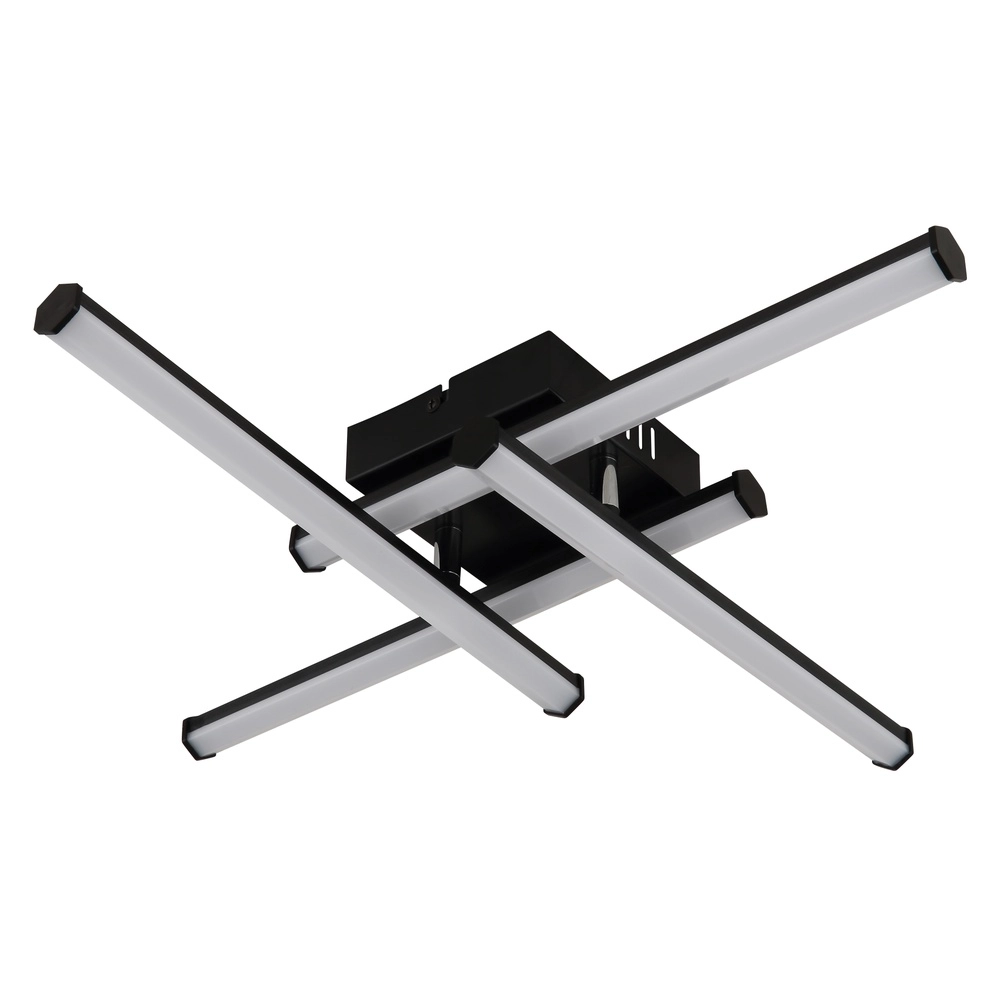 Modern ceiling lamp Kirina 50cm black square Globo 9007371515233