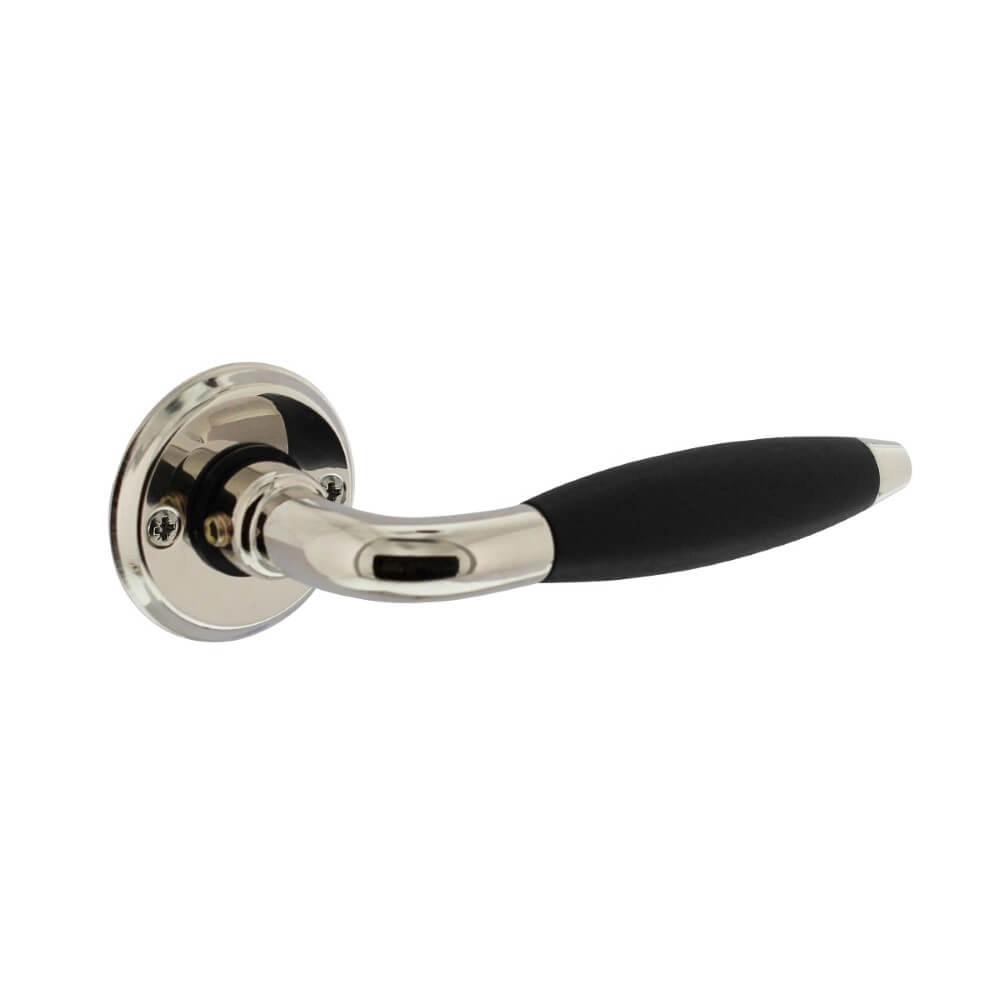 Door handle Antonnet on rosette nickel