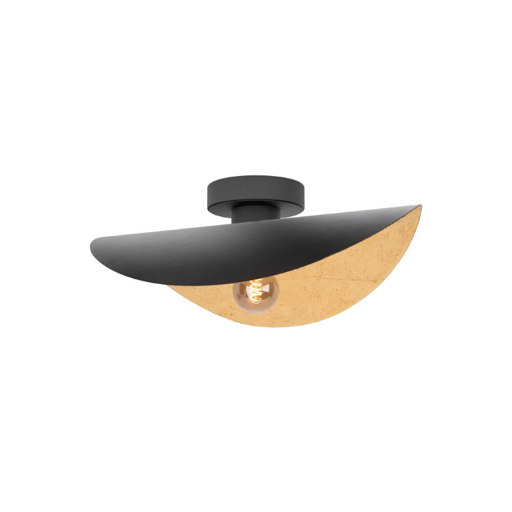 Black ceiling lamp Saceda with gold