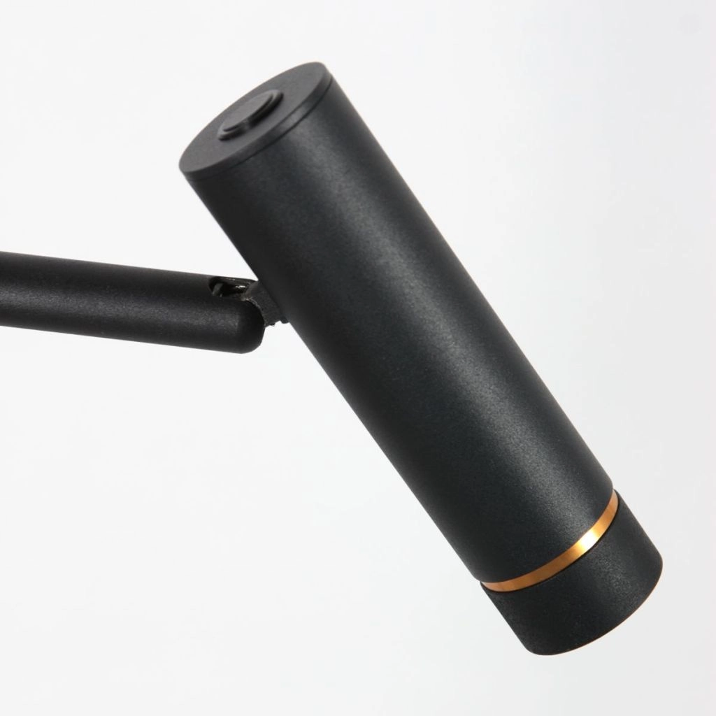 Floor lamp 2-lights Lumo Black Steinhauer 8712746184686