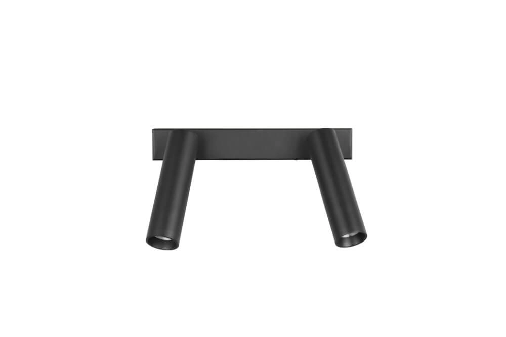 Slim ceiling spotlight Ambala 2x LED - Black Trio 4017807612639