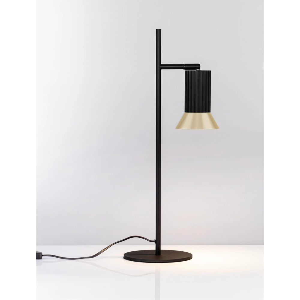 Design table lamp Luvia black with gold Lyora 5212017475596