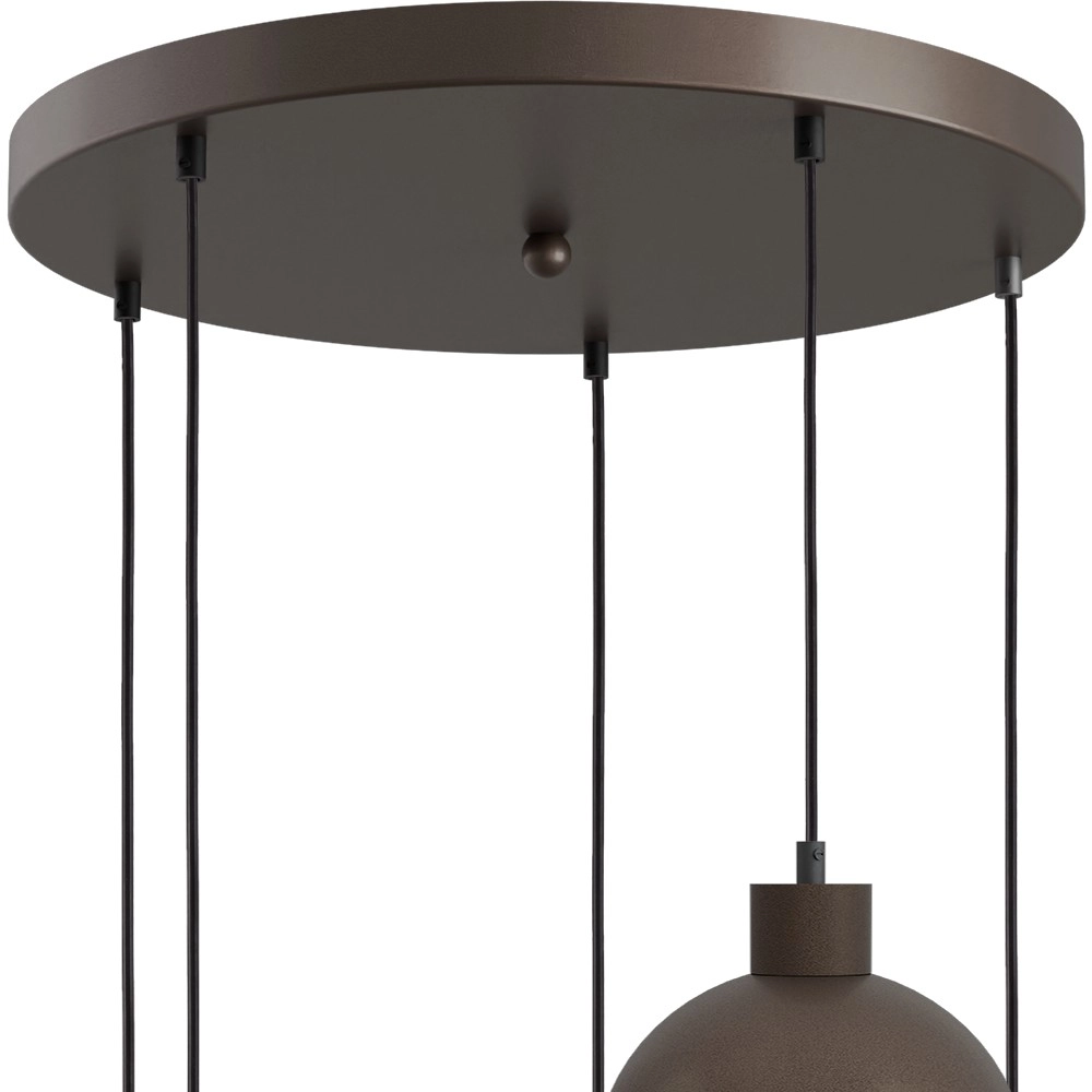 Design pendant lamp Opera 5-light cocoa Ø 50cm Masterlight 8718121424255