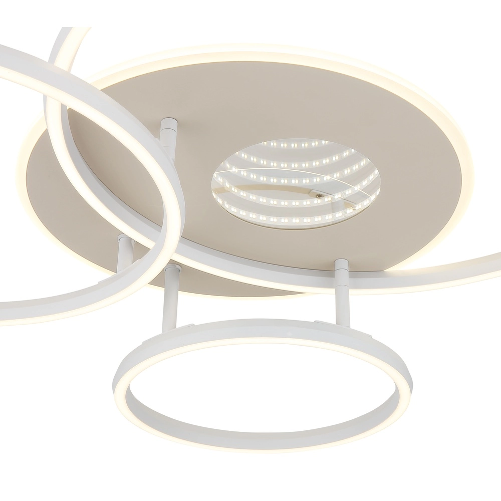Modern ceiling lamp Invertina round sand brown Globo 9007371578856