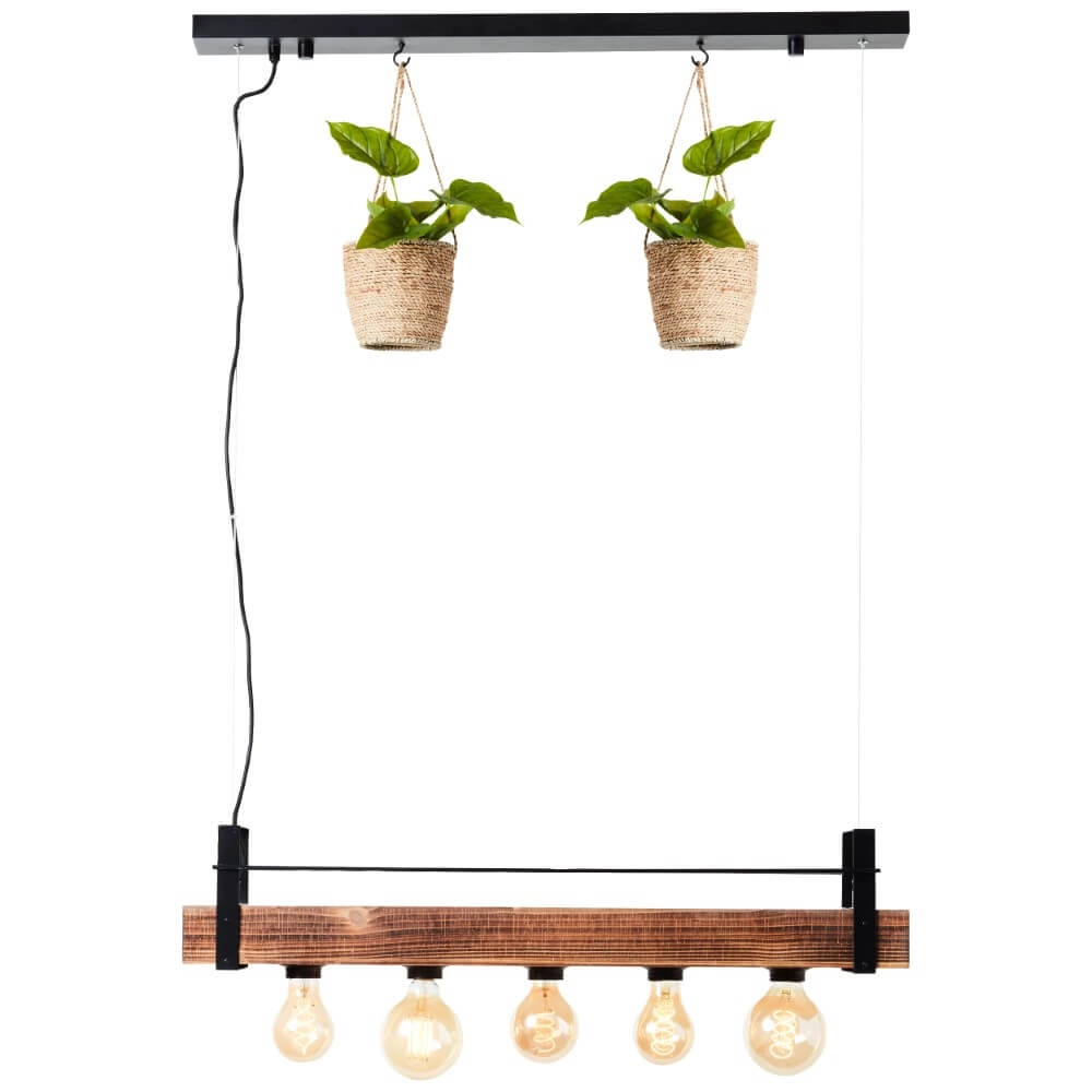 Pendant lamp Bankwood 80cm Brilliant 4004353396588
