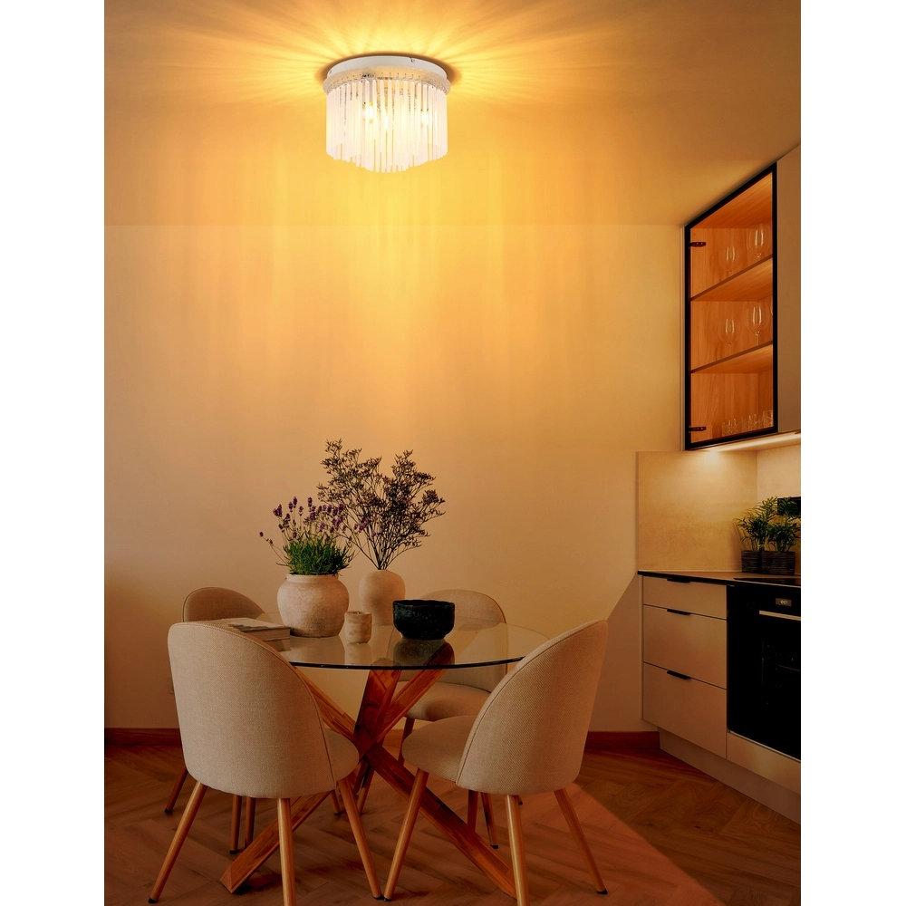 Ceiling lamp Gorley sand brown with glass Ø 32cm Globo 9007371575718