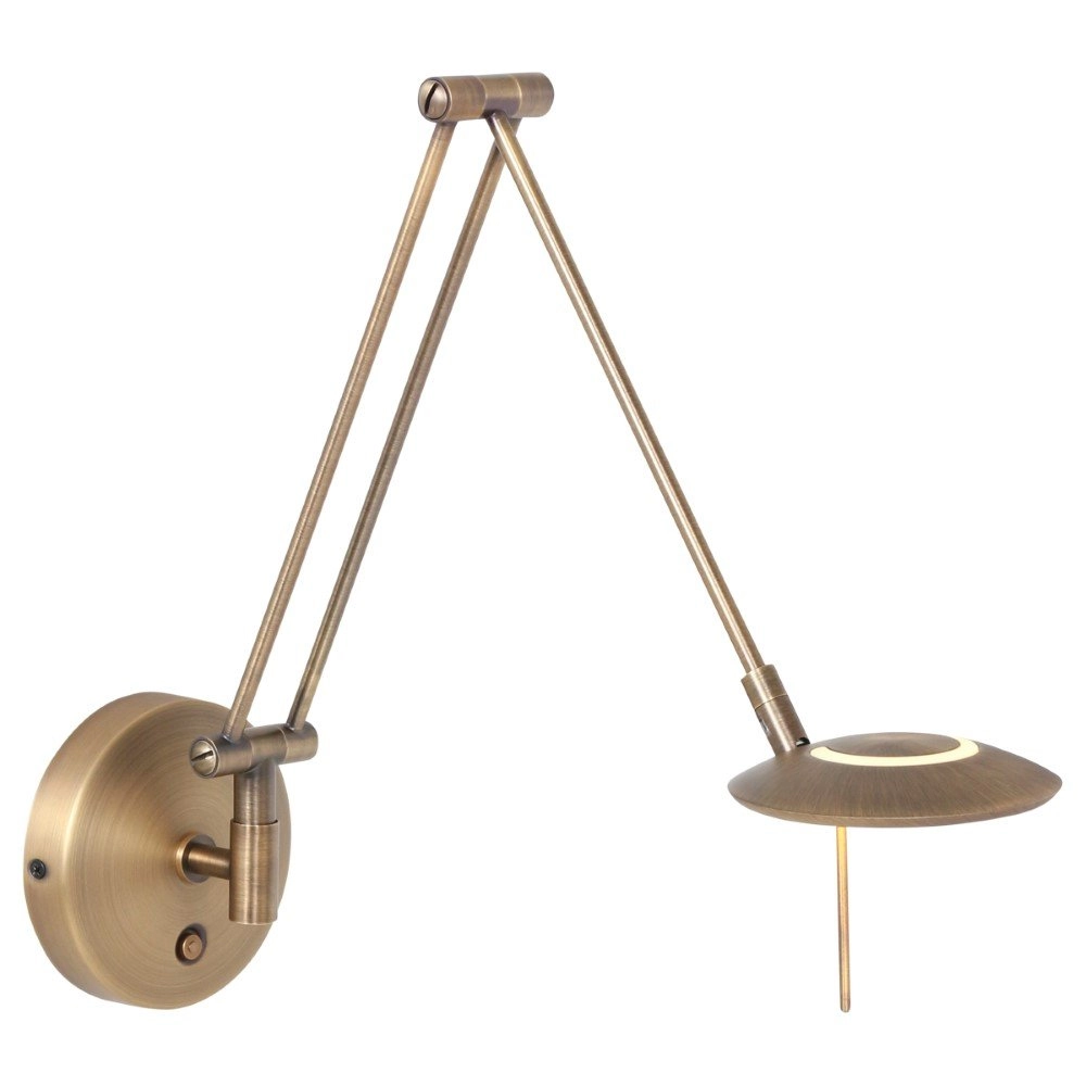 Reading lamp Zodiac LED brass
