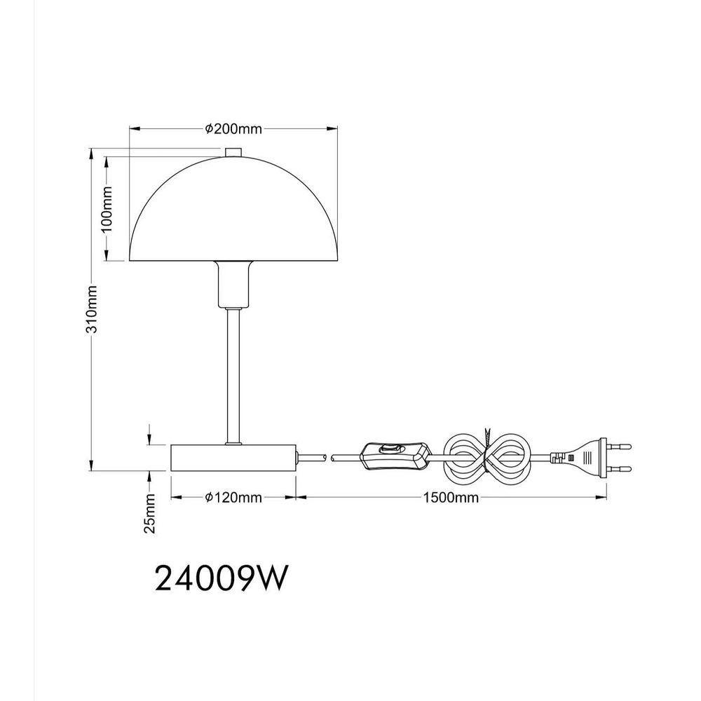 Table lamp Atoma I white Globo 9007371549993