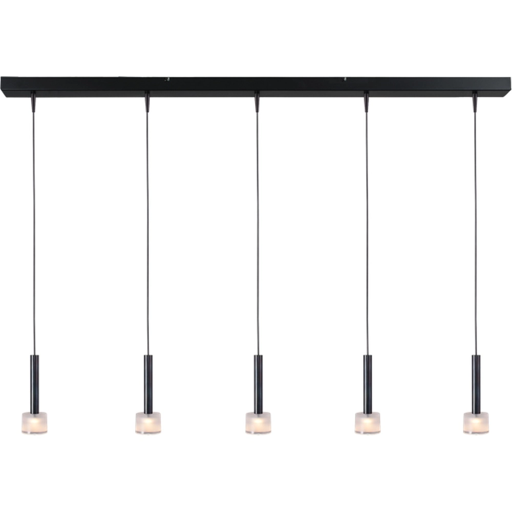 5-light pendant lamp Fabro LED - Dappled Oil