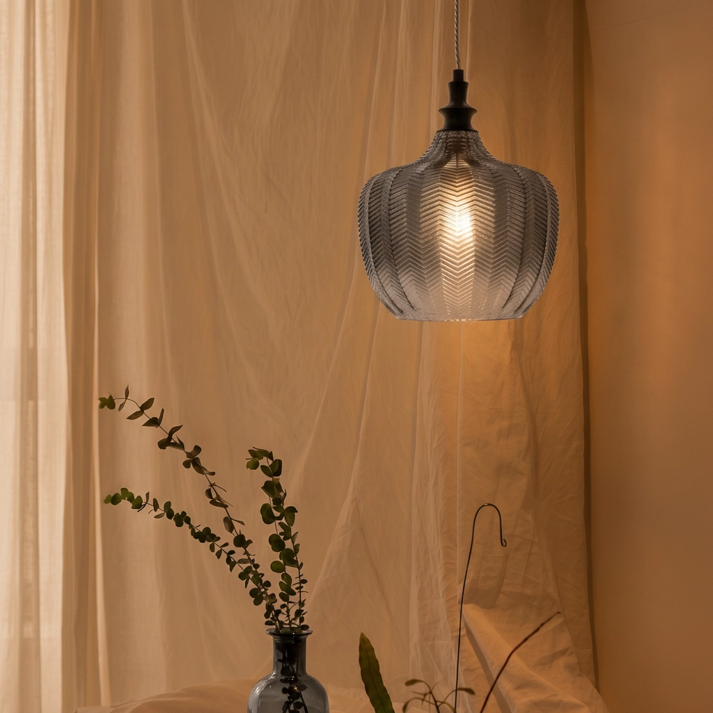 Pendant lamp Loni smoke glass