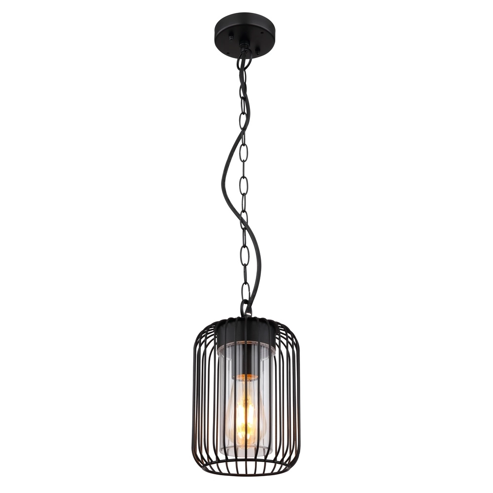 Pendant lamp Nina black for outdoors