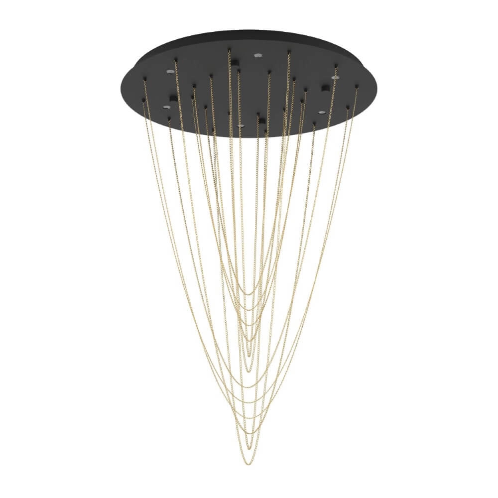 Hanging lamp Trepuco with chains 87.5cm