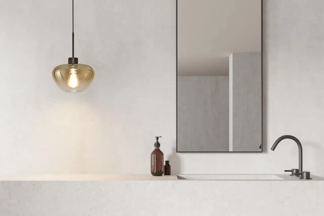 Pendant lamp Genua black with gold glass Ø 24cm Masterlight 8718121356877