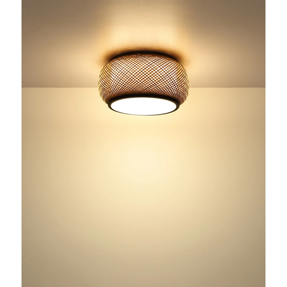 Ceiling lamp Bambora with bamboo Ø 38cm Globo 9007371575794