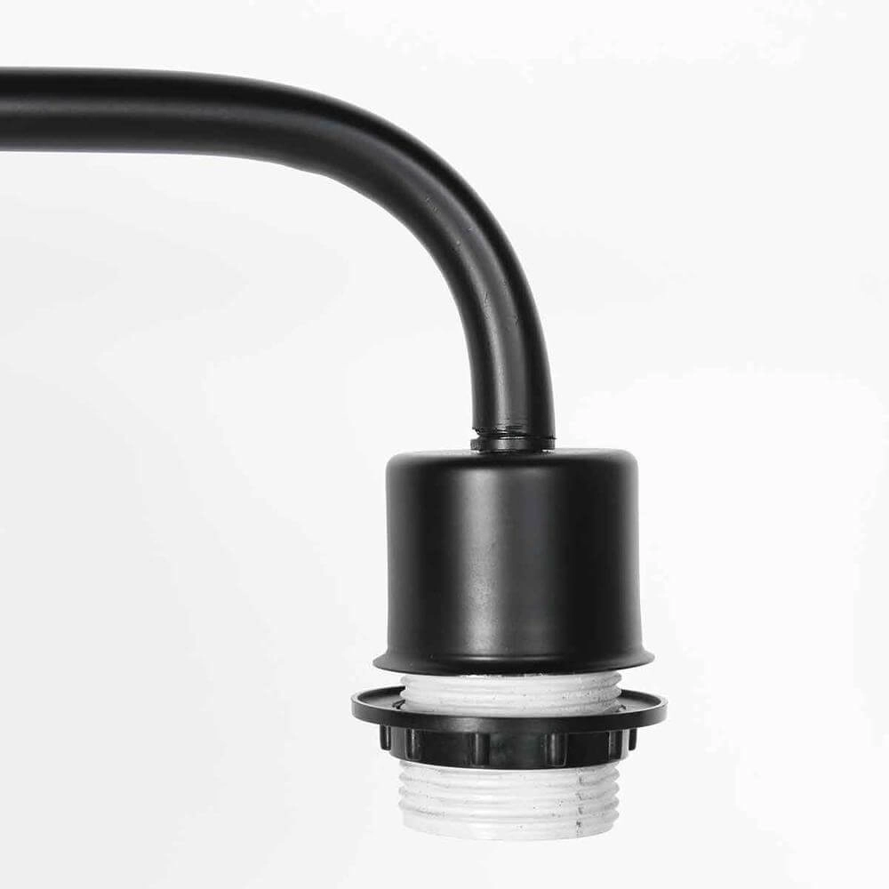 Floor lamp black Bloeba with straw-coloured hood Steinhauer 8712746177039