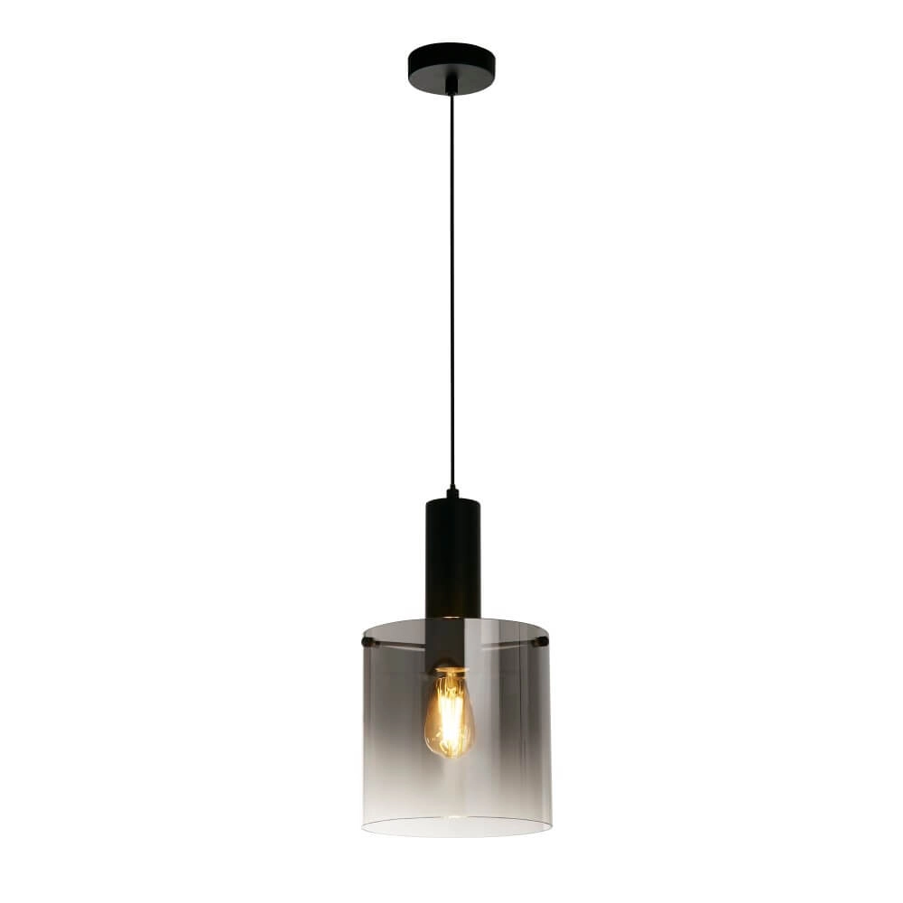 Black pendant lamp Sweden 1-light Searchlight 5053423244303