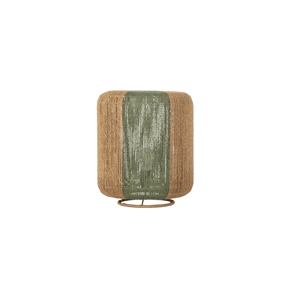 Table lamp Dena Ø 33cm brown with green Lyora 5212017477392