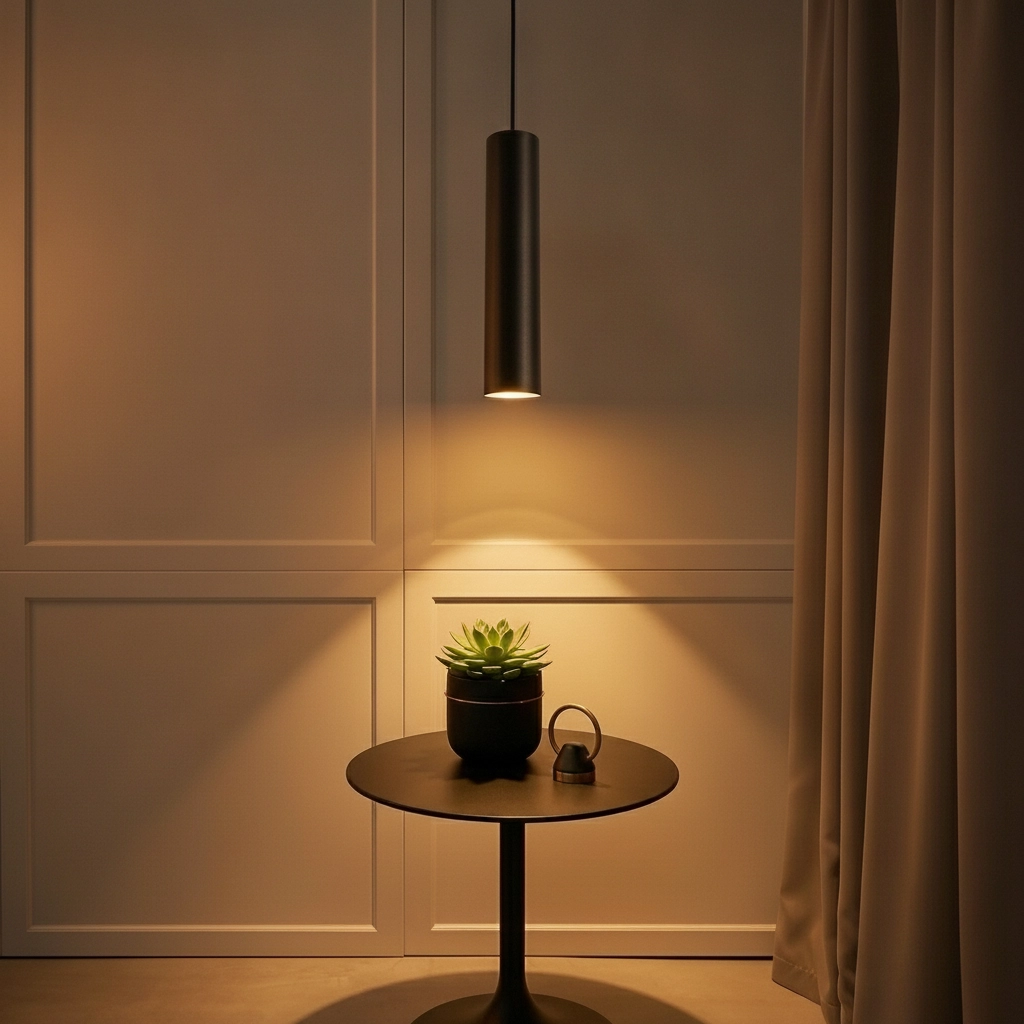 Sleek pendant lamp Gia black