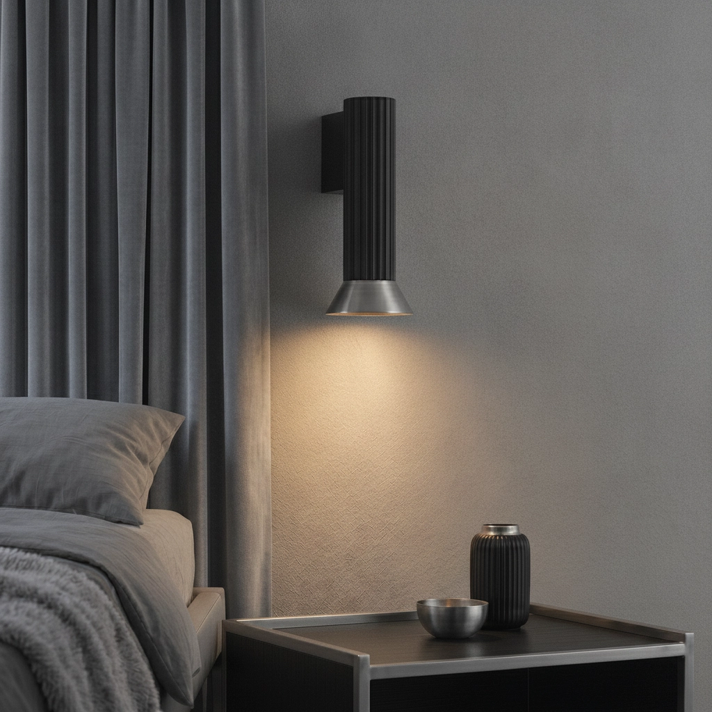 Wall spotlight Luvia black with bronze