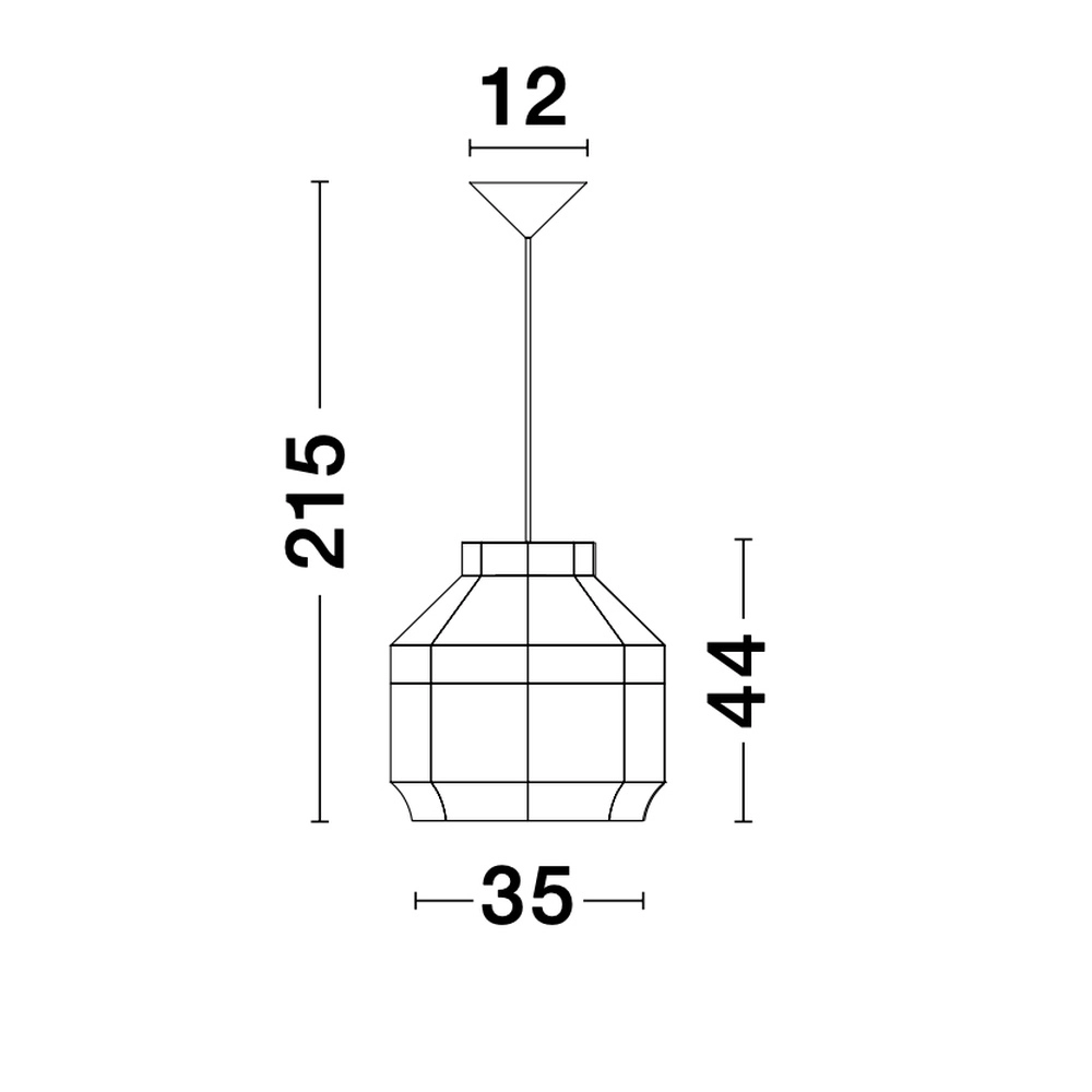 Rattan pendant lamp Mia Ø 35cm Lyora 5212017421326