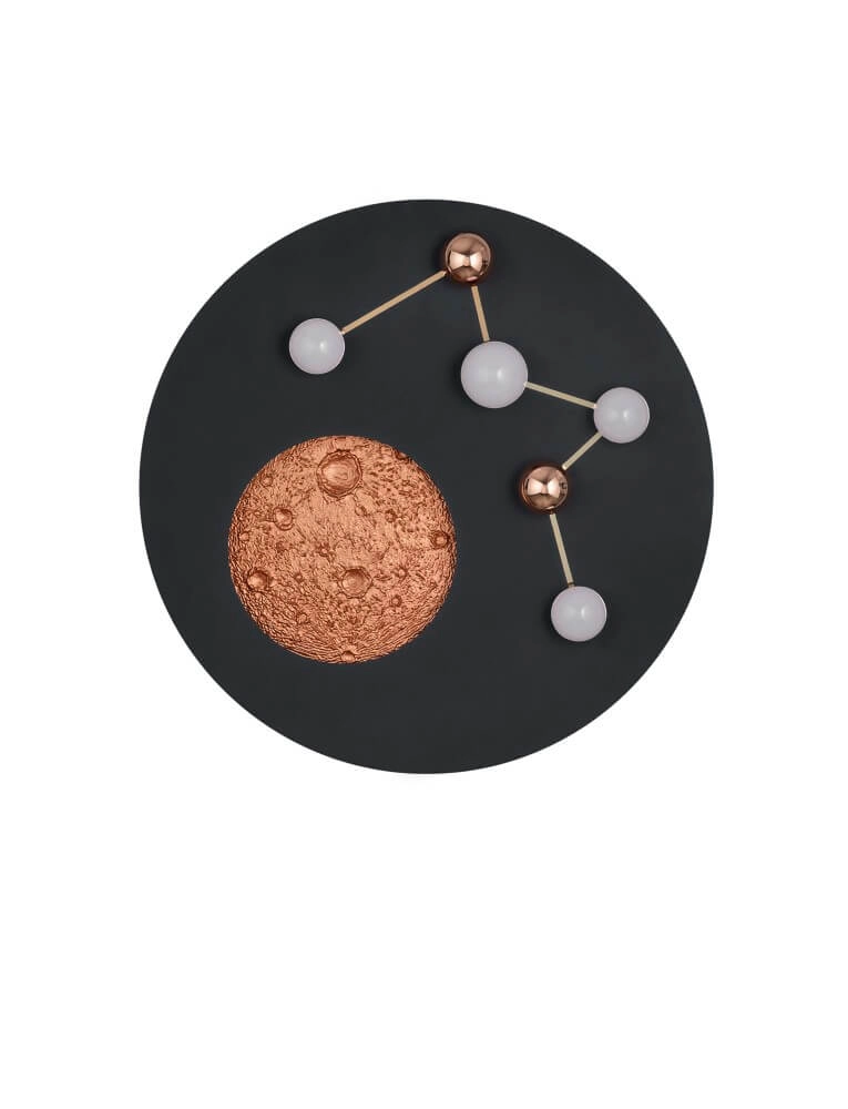 Design ceiling lamp Zodiac black Trio 4017807580945