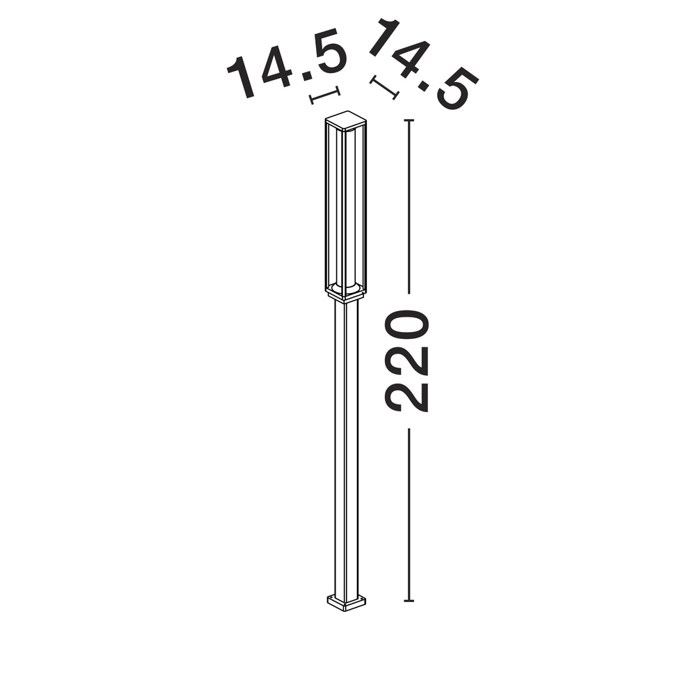Design garden lamp Solstice square Lyora 5212017449887