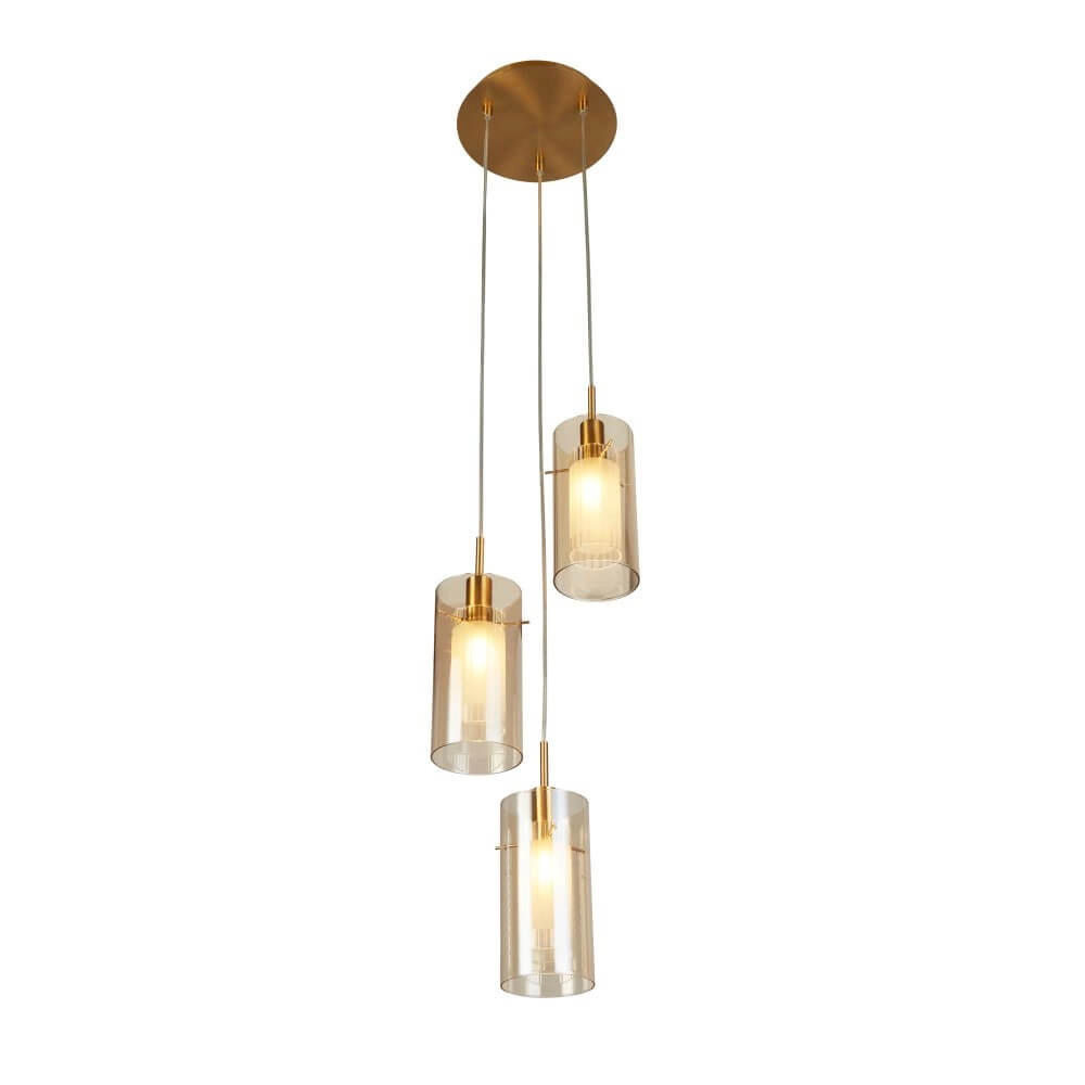 Pendant lamp Highworth 3-light Searchlight 5053423247120
