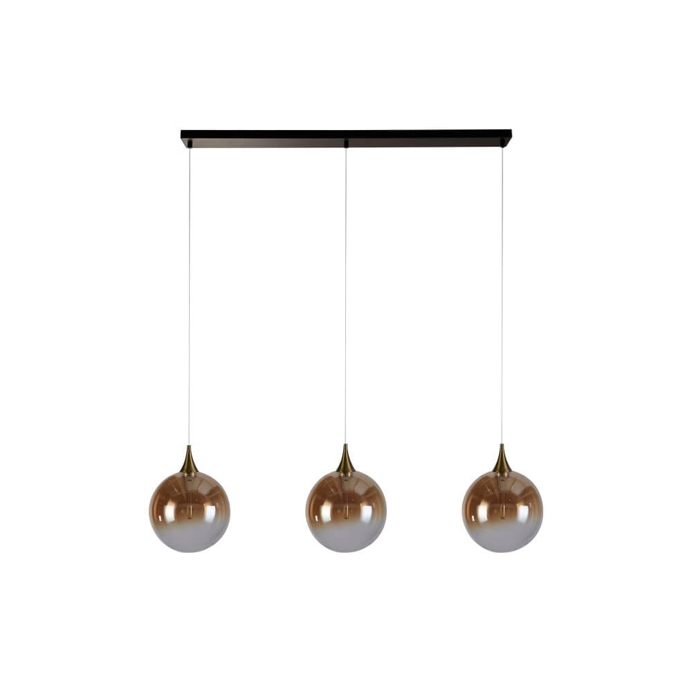 3-light pendant lamp Alchemy Amber glass Searchlight 5053423273839