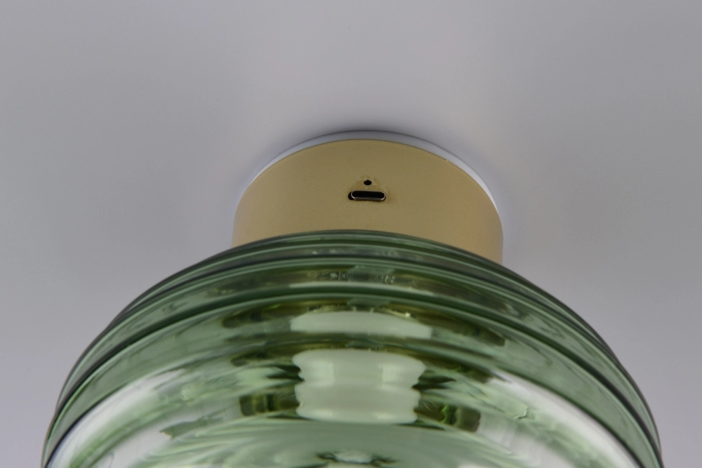 Wall lamp Earl Green Glass Rechargeable Trio 4017807643459