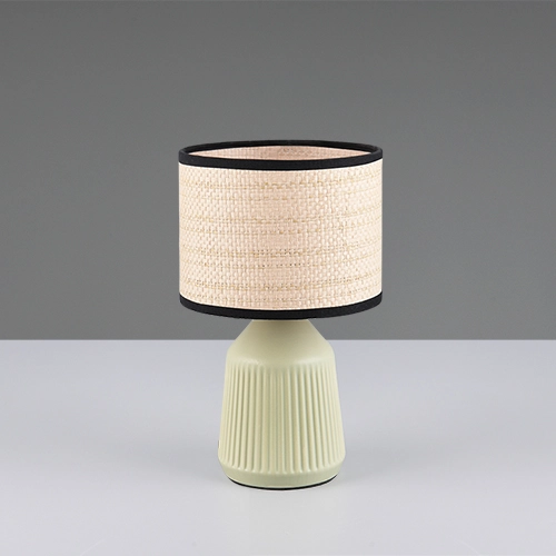 Table lamp Formentera Ø 16cm green Trio 4017807692068