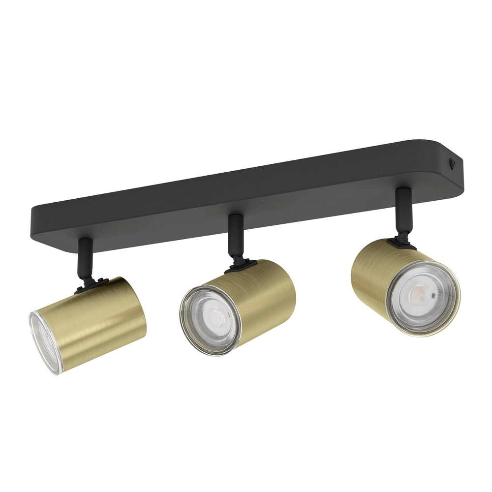 Bathroom spotlights Consuma 1 3x GU10 - black with gold