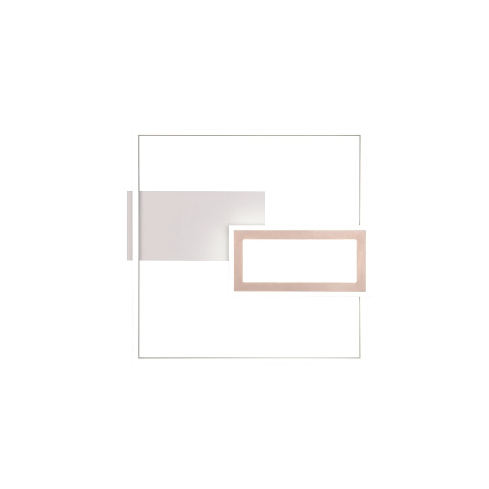 Square ceiling lamp Spiro grey 50cm Trio 4017807612479
