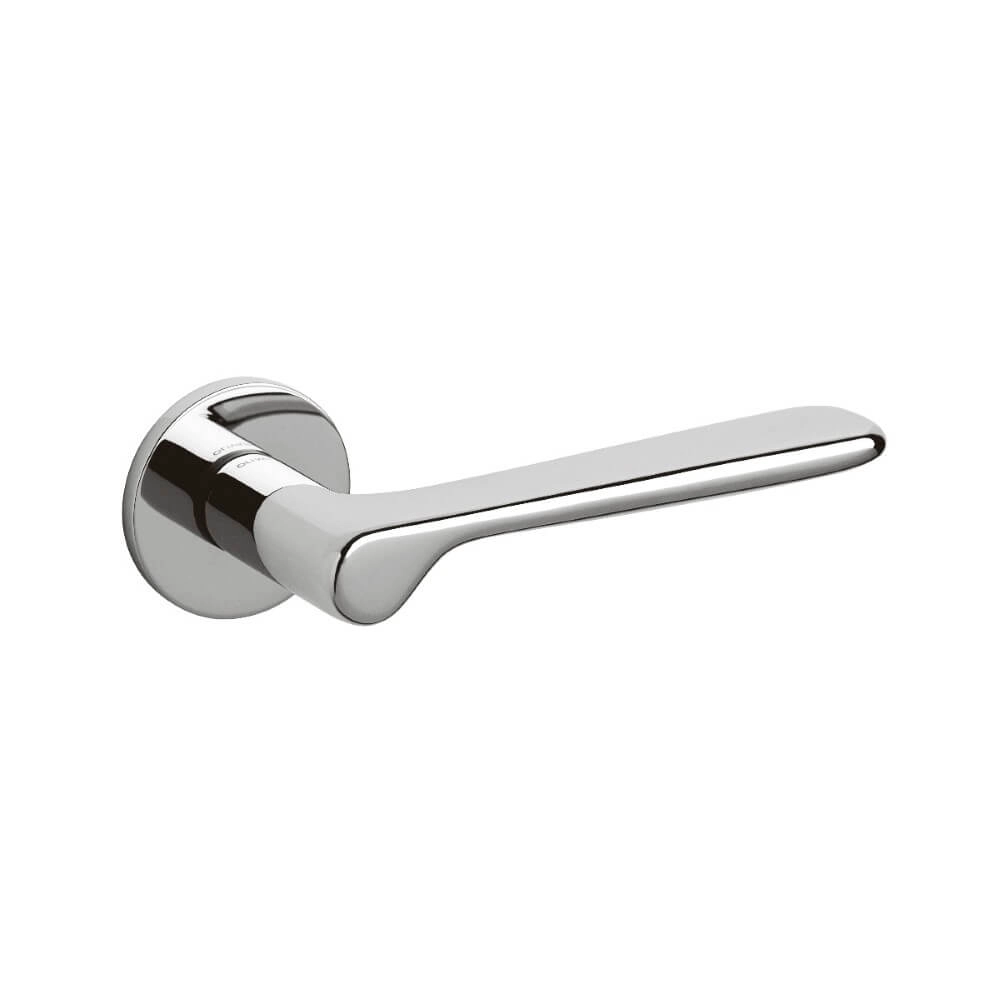 Door handle Plume on rosette chrome