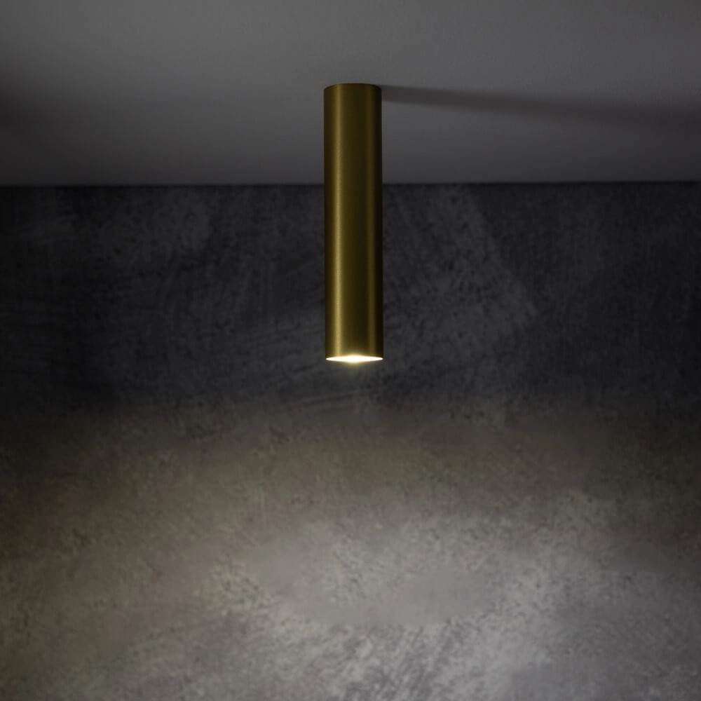 Golden narrow ceiling spotlight Fourty S Lyora 5903139108829
