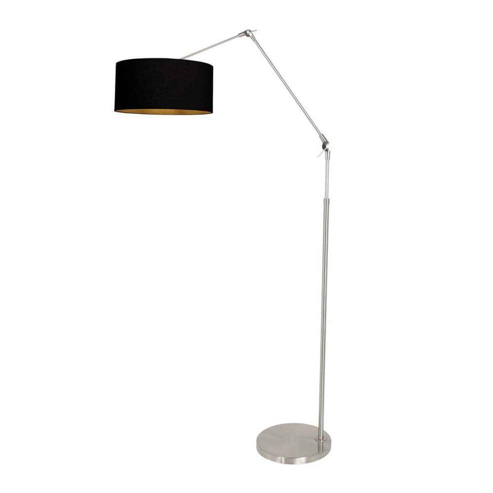 Floor lamp Prestige Chic metal with black shade Steinhauer 8712746175592